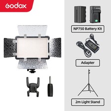 Godox LED308C II LED Video Light 3300K-5600K Panel with Battery  Charger