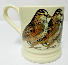 Emma Bridgewater Woodcock Porcelain Mug Cup Birds England Vintage 10 oz  1/2 pt