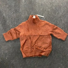 TRINA TURK Mali Fuzzy Sweater Women's Size S Mahogany 