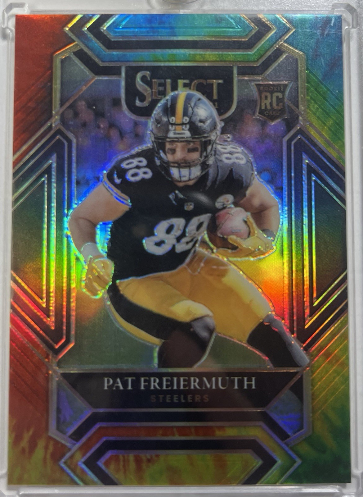 2021 Select Pat Freiermuth RC /25 Tie Dye #259 Club Level Steelers Rookie SP