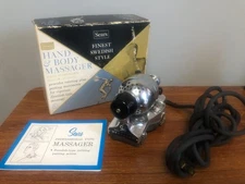 Vintage SEARS Hand & Body Massager 663.2292 Tested Swedish Style Complete w/ Box