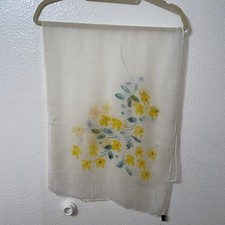 Hand Rolled Vintage Japanese Scarf Rayon 42x16 Beautiful 0092 