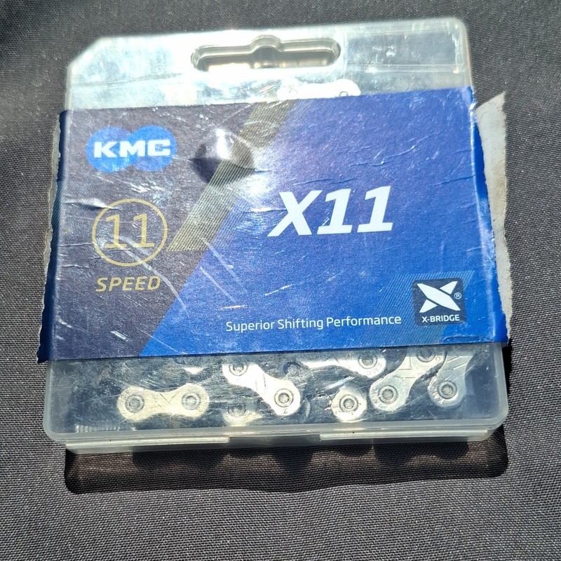 KMC X11 11-Speed 118L Bike Chain Gray Stretch-Proof SRAM Shimano NEW- Open Box