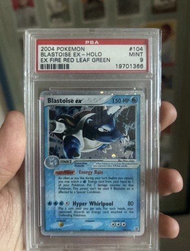 Pokemon EX Fire Red Leaf Green Blastoise EX Ultra Rare #104 2004 PSA 9 Clean