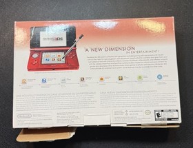 Nintendo 3DS Metallic Red with box and game. No manuals! 