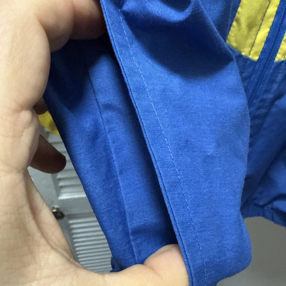 Leeds United RARE Vintage Football Soccer Jacket Drill Top 90s M Made In GB - Image 4 of 4