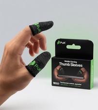 PuK Mobile Gaming Thumb Sleeves - Pack of 10 Breathable Anti-Sweat Finger...