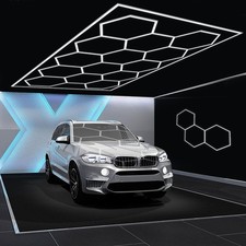 5/14 Hexagon LED Lighting Detailing Garage Workshop Retail Car Showroom RGB