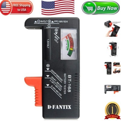 Efficient Battery Status Checker for Various Household Batteries - Model BT-168