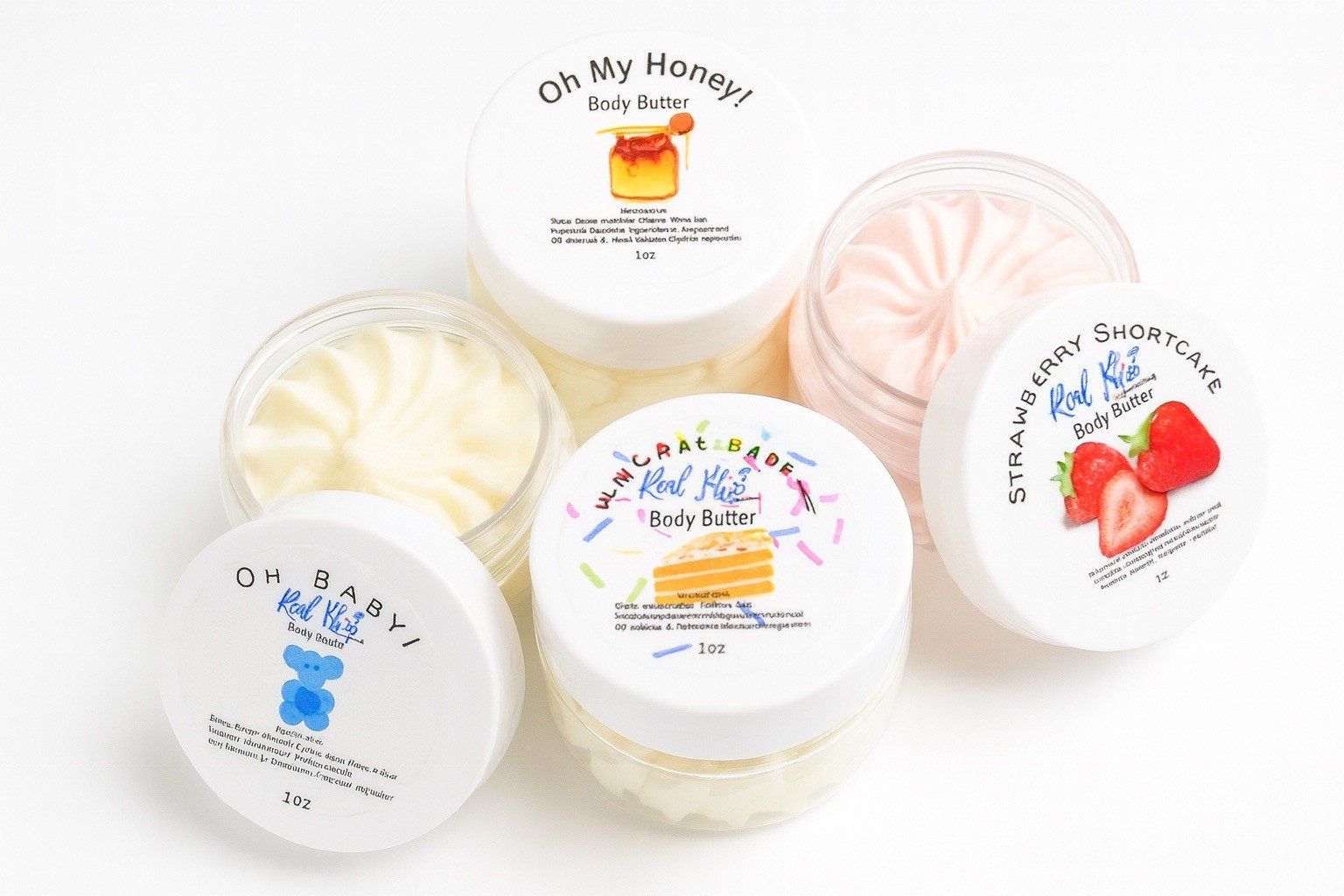 Sample Pack 1oz &ndash; 4 Scents Moisturizing Skincare Set