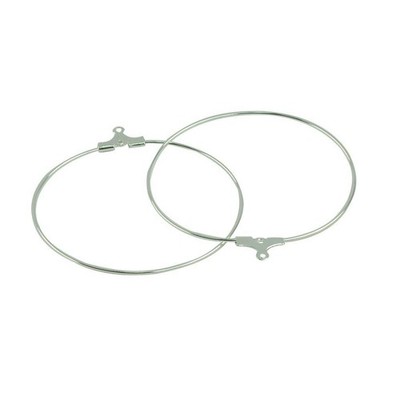 20 Stück/Set Silber Weiß Perlen Creolen Loop Ohrring Ohr Draht Schmuck Zum Selbermachen
