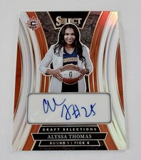 Alyssa Thomas Silver Prizm Auto 2025 Panini Select WNBA Basketball Card