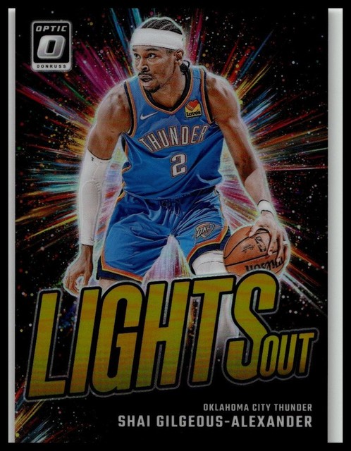 2024-25 Donruss Optic #11 Shai Gilgeous-Alexander Lights Out Gold #/10