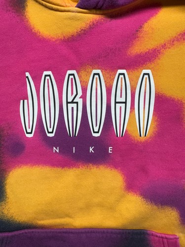 Air Jordan Nike Hoodie Herren XL Gelb Pink Schwarz Tie Dye Jump Man - Bild 2 von 10