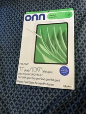 onn Paper-Feel Matte Tempered Glass Screen Protector iPad 11" A16/10.9" 10th
