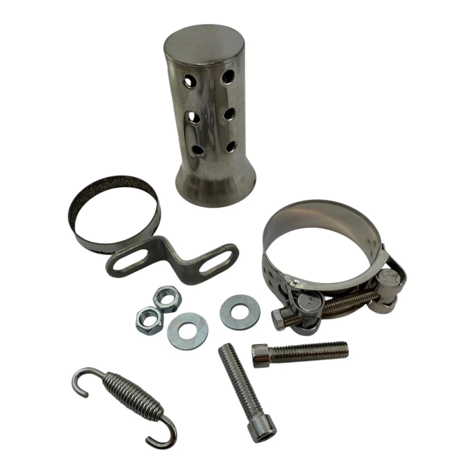 for Suzuki GSXR 750 600 2006-2025 Exhaust Tips Black Muffler Mid Link Pipe Slip - Image 4 of 4