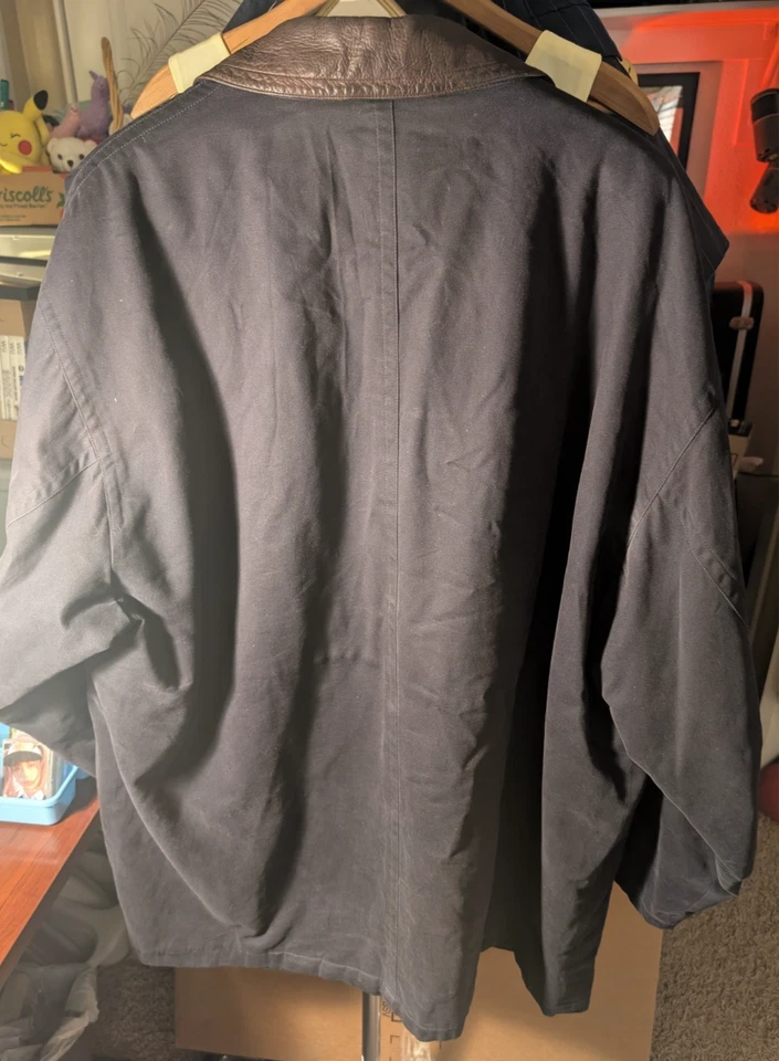 Abrigo Chaqueta de Campo GUCCI De Colección Cuello de Cuero Marrón Forrado a Cuadros Italia - Talla 54 Foto 2 de 4