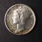 1917 **S**SILVER  MERCURY DIME **NICE** - FREE SHIPPING! C1826