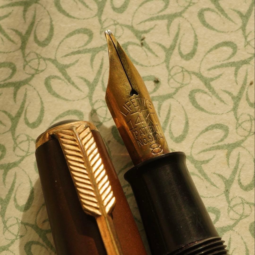 Title: Pilot Well No. 8 Vintage Fountain Pen Pre-War Large Ink Stop Japan