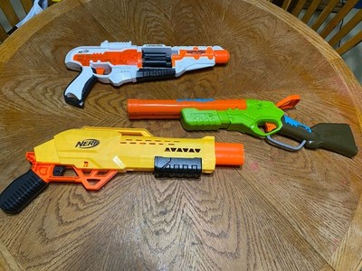 Nerf & X-Shot Blaster Lot - Doomlands Longarm N-Strike Tiger DB-2 X- Vigilante