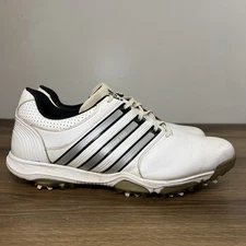 Adidas Tour 360 Men’s Size 11 White Soft Spiked Leather Golf Shoes Q47054