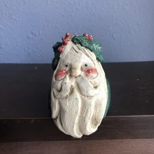 Vintage 1988 House Of Hatten FATHER CHRISTMAS SANTA Shelf Sitter Folk Art Style