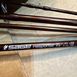 Sage Response 990 4 Fly Rod 9ft 9wt 4pc Graphite Fast Action Cork Handle
