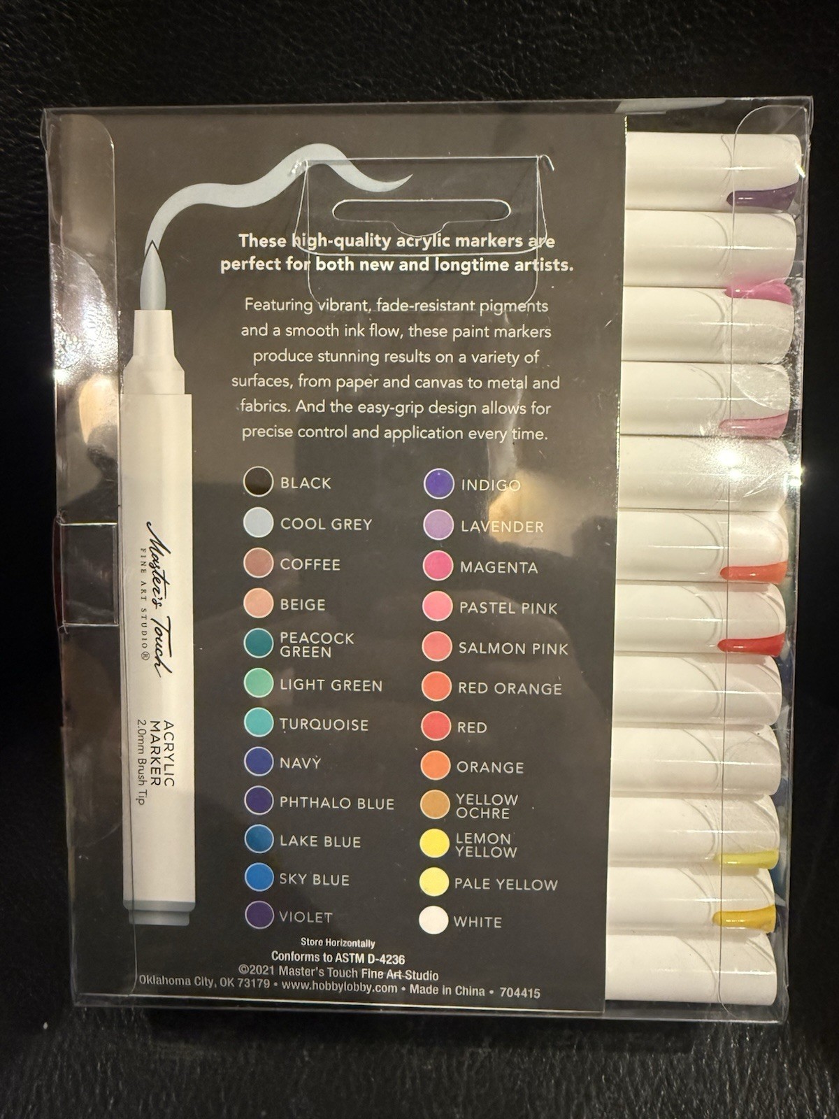 Master's Touch Brush Tip Acrylic Markers - 24 Piece Set 2389567 1inGV