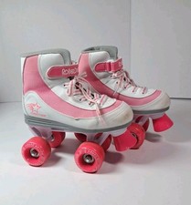 Roller Derby Girls Firestar Skates White, Pink, Gray Colors Size 2