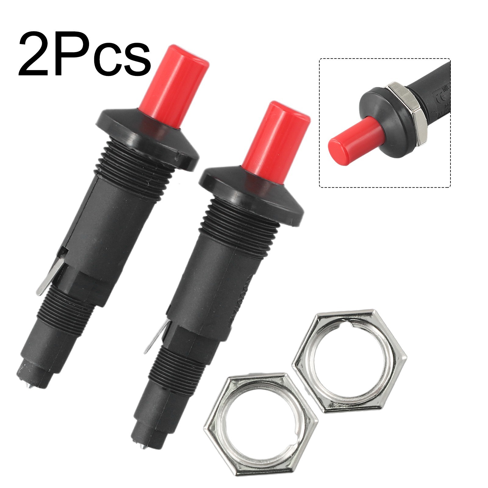 Flash Once for IGNITION Botón para Calentadores de Gas 2 piezas 9 cm Longitud 2 6 cm Diámetro