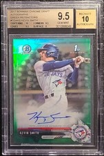 2017 Bowman Draft Chrome Pick Green Refractor Kevin Smith /99 BGS 9.5 10 Auto