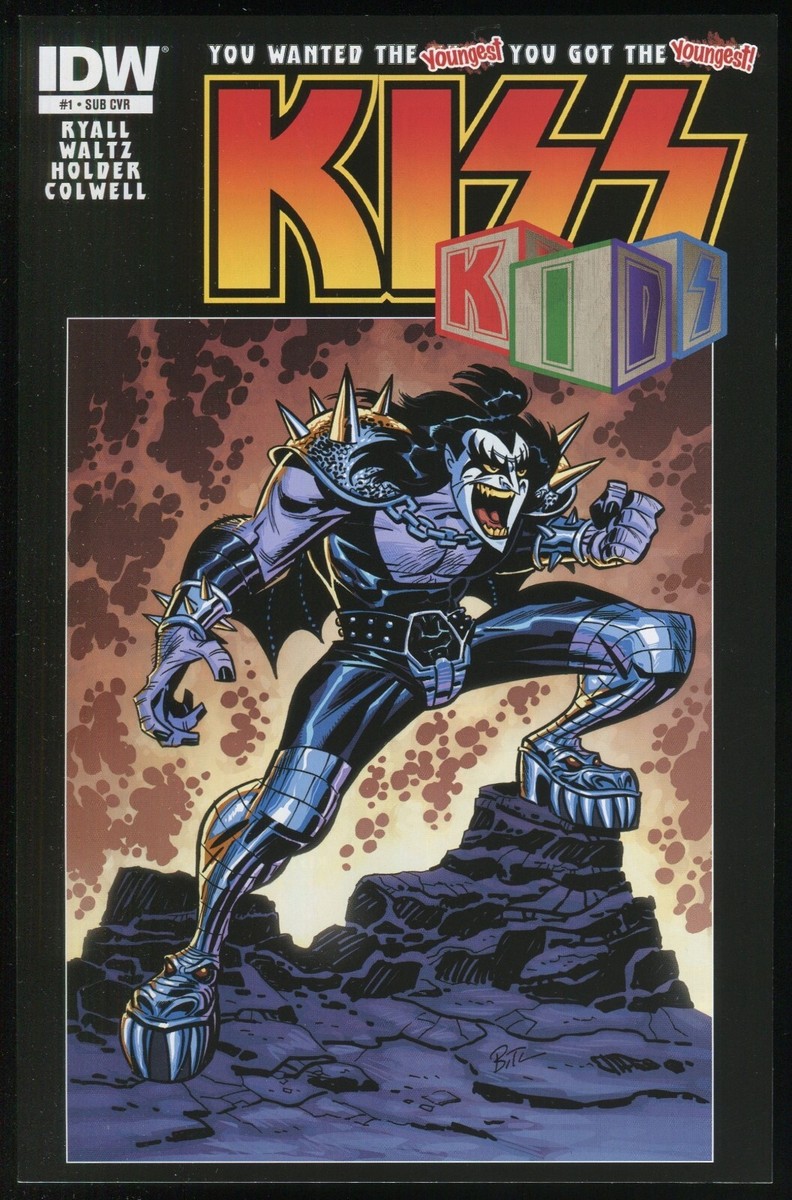 KISS Kids Comic Set 1-2-3-4 Lot IDW Starchild Catman Spaceman