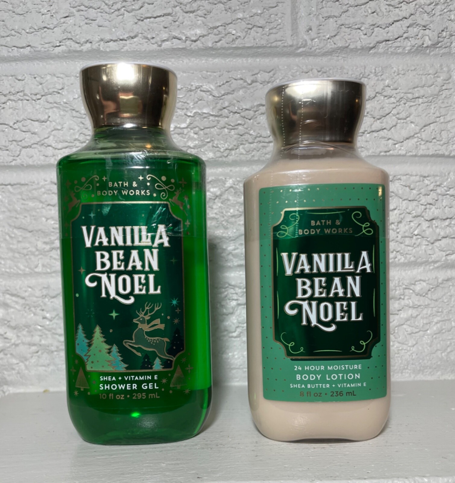 Bath and Body Works Vanilla Bean Noel Lotion Shower Gel Holiday