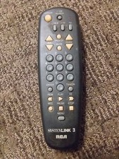 RCA Systemlink 3 Universal Remote Control Model RCU300WD TV VCR DVD Black Tested