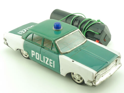 SSS Japan Opel Rekord A Polizei Blechauto Tin Toy Battery 1602-27-31 - Bild 3 von 8