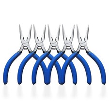Mini Needle Nose Pliers 5-Pack Small Precision Pliers for Crafts/Jewelry
