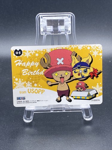 Usopp Straw Store Limited Chopper Birthday Card One Piece Japanese BANDAI - Picture 4 of 7