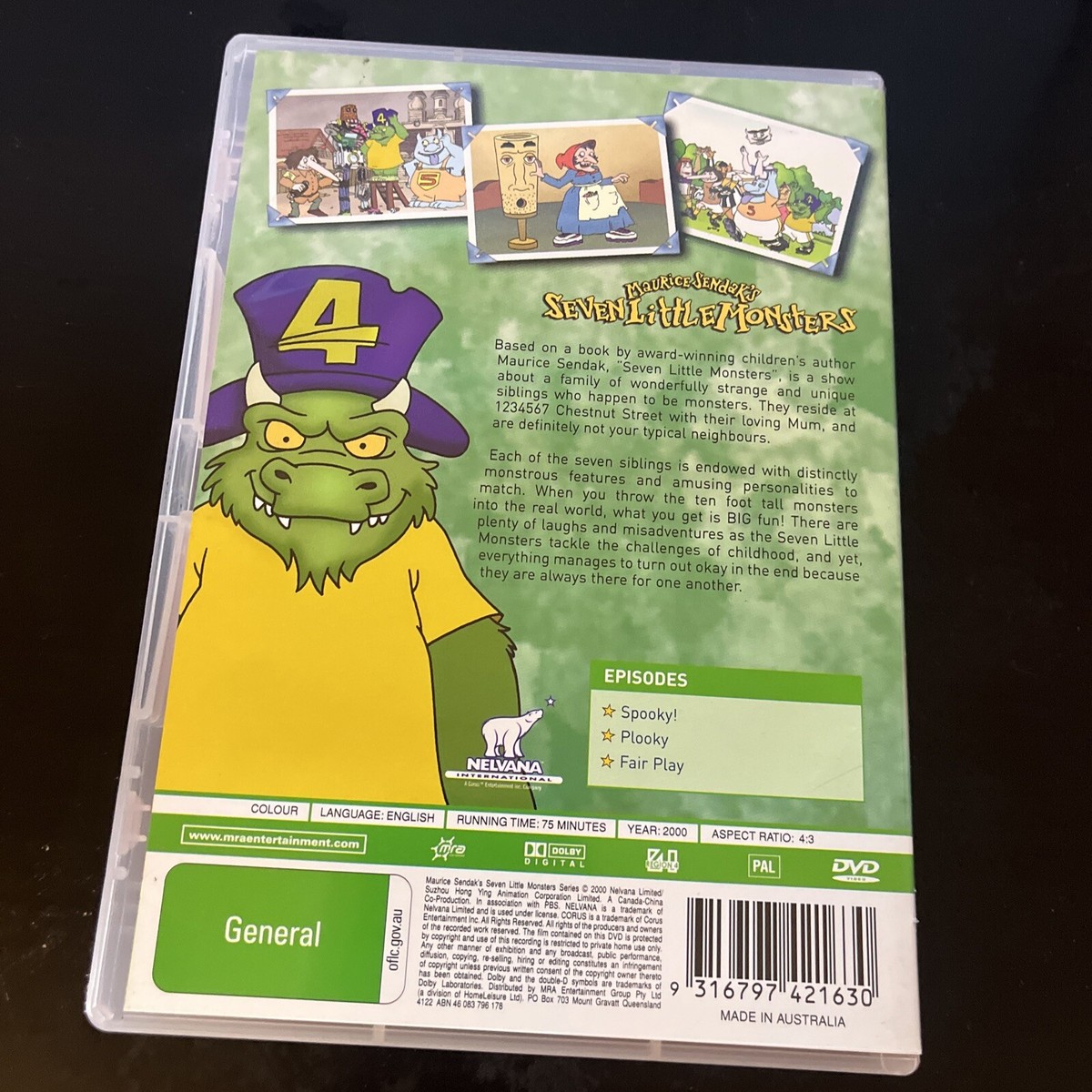 Maurice Sendak's: Seven Little Monsters : Vol 4 (DVD, 2000) NEW Region 4 |  eBay