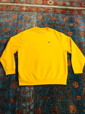 【Supreme × Nike】yellow Crewneck Mustard Supreme Connect Crewneck Sweatshirt (FW18) - $138