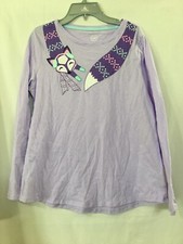 New Wonder Nation Fox T Shirt Top Shirt Girls Long Sleeve Purple XL+, XXL
