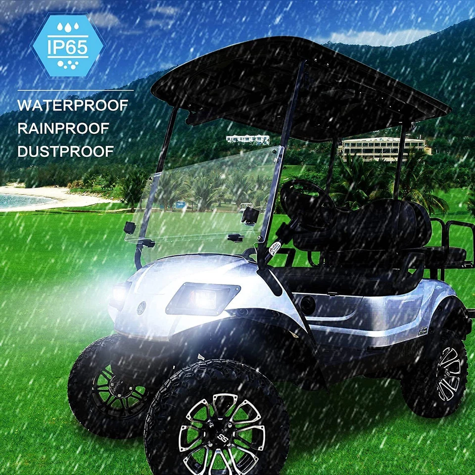 Kit de luces traseras faros LED para carro de golf Yamaha G14 G16 G19 G22 (12v) Foto 2 de 4