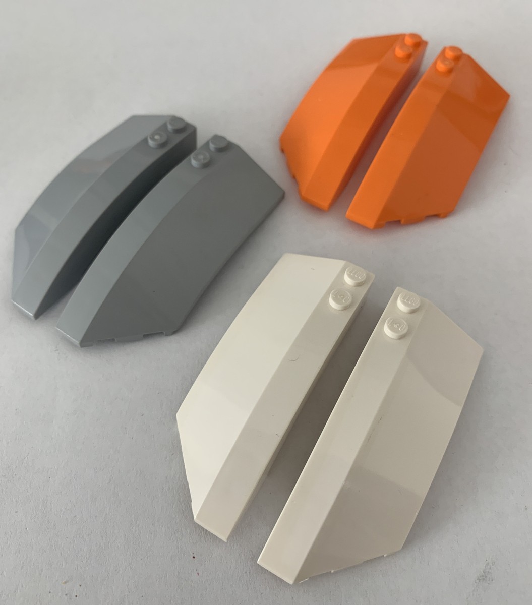 LEGO Parts 41749 + 41750 (2pcs) Slope Brick Round 3 x 8 x 2 Right