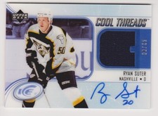 05-06 Ryan Suter ICE Cool Threads Rookie Color Jersey SP Auto /35