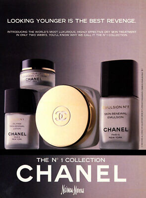 1988 Chanel No.1 collection skincare 1-page MAGAZINE AD 