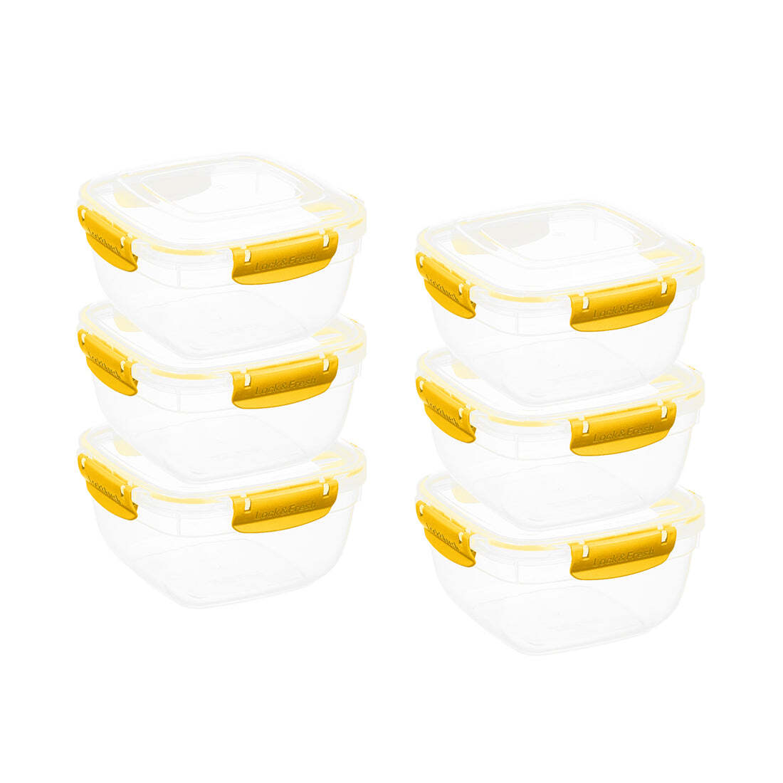 Superio Airtight Food Containers 48 oz Yellow 6