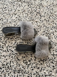 alexander wang fur slides