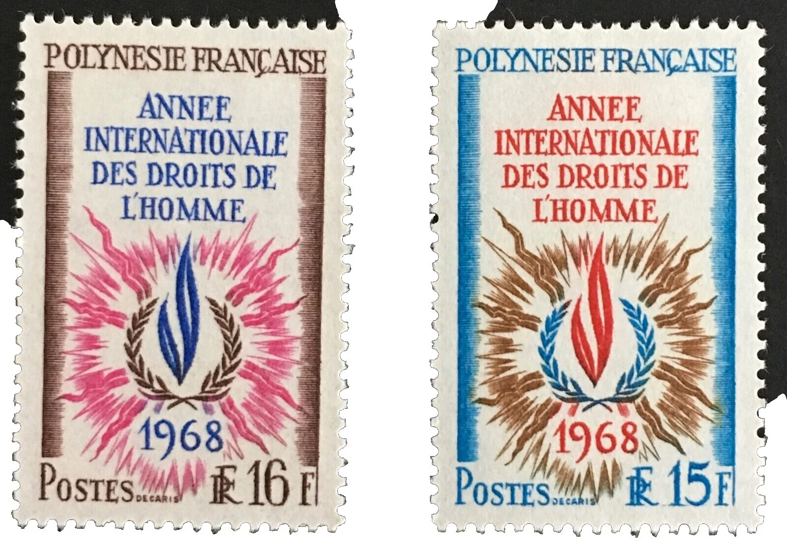 Lightly Hinged Postage Stamps