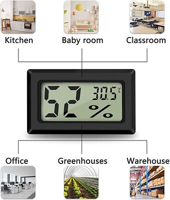 Mini Thermometer + Hygrometer Temperaturmesser Luftfeuchtigkeitsmesser 