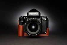 New Genuine Leather Camera Half Case Bag Protective Covers Fit For Pentax 67ii