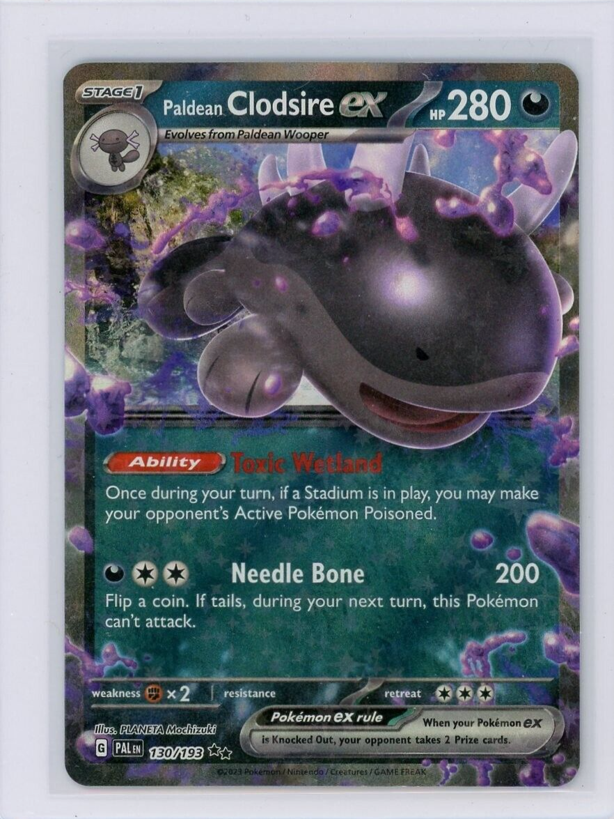 Pokemon TCG Paldean Clodsire ex Paldea Evolved 130/193 Double Rare | eBay